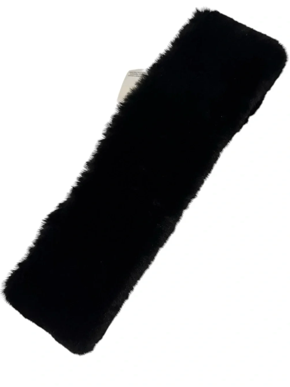 NWT UGG WOMENS BLACK FAUX FUR HEADBAND ONE SIZE